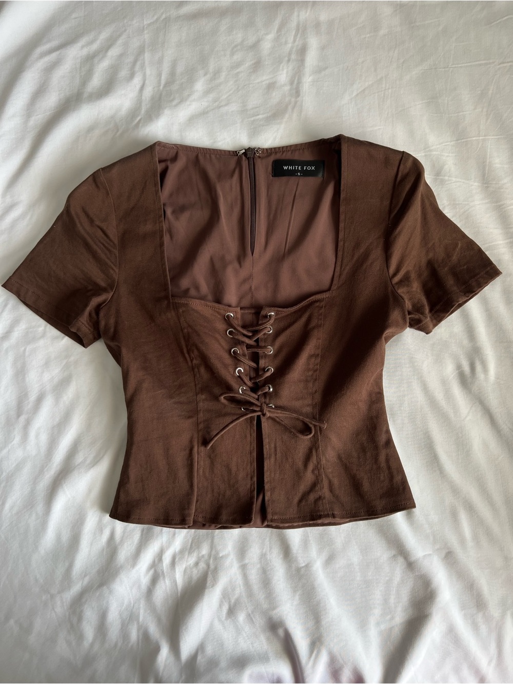 White Fox Boutique Brown Blouse
